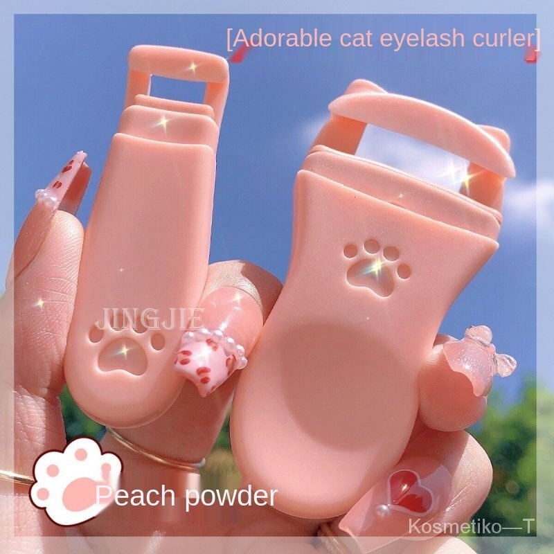 Dụng cụ uốn cong lông mi tự nhiên thiết kế hình chân mèo dễ thương