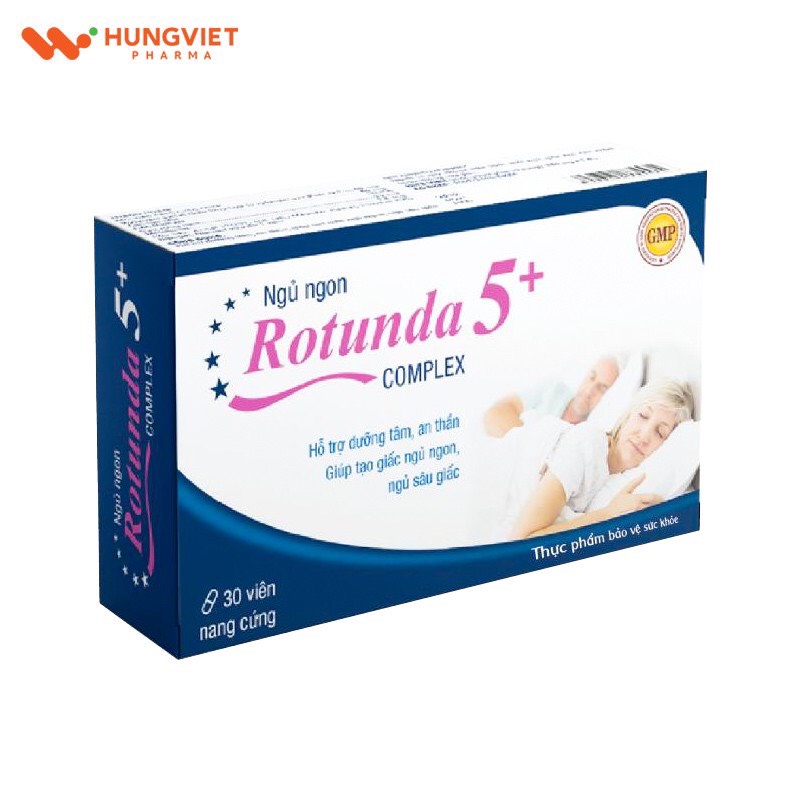 Rotunda 5+ Complex - Hỗ trợ dưỡng tâm, an thần; Giúp tạo giấc ngủ ngon, ngủ sâu giấc - 30 viên