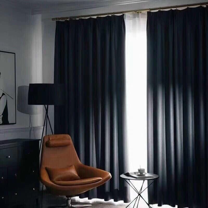 Rèm vải màu xám chì   cao cấp ,chống nắng cản sáng 99%