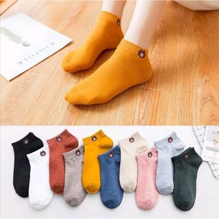 Set 10 ĐÔI VỚ TẤT GẤU CỔ NGẮN KÈM TÚI ĐỰNG