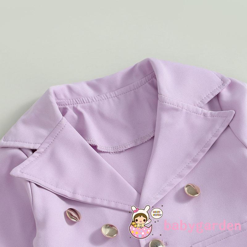 Set Áo Khoác Tay Dài Màu Trơn + Chân Váy Tulle Cho Bé Gái 1-7 Tuổi