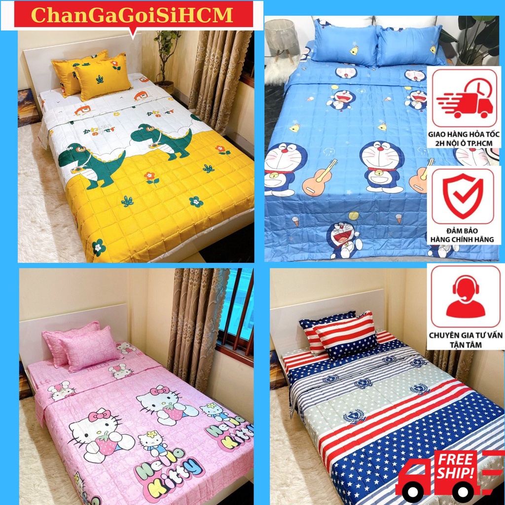 Bộ ga gối vỏ ôm 4 món Cottonpoly loại 1M/1M2/1M6x2M mẫu Quả Đào Hông  - changagoisihcm- Nhiều mẫu để lựa chon | BigBuy360 - bigbuy360.vn