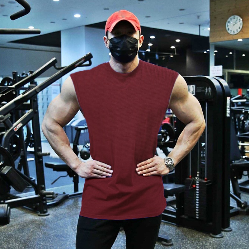 Áo Ba Lỗ Lưới Thể Thao Thấm Hút Mồ Hôi Nhanh Dành Cho Nam