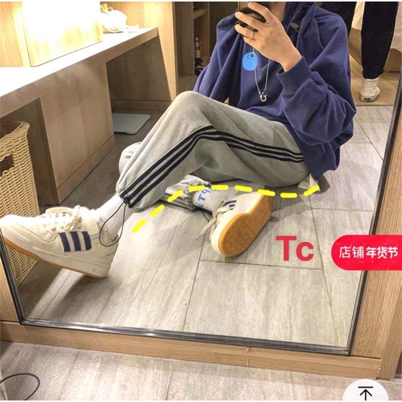 Quần 3 sọc rút ống