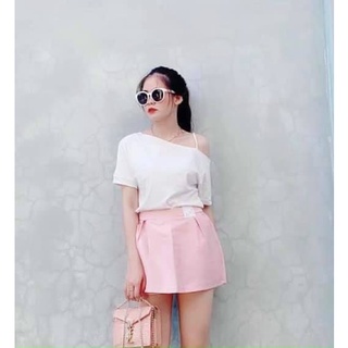 ÁO PHÔNG LỆCH VAI 3 MÀU CHO NỮ