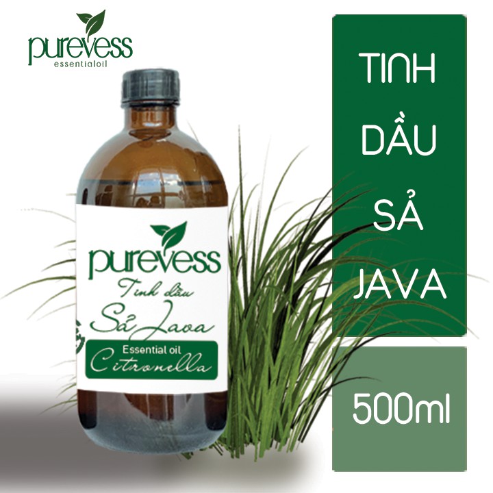 Tinh dầu Sả Java giúp sát trùng khử mùi đuổi côn trùng + tặng vỏ khuếch tán PUREVESS 100ml