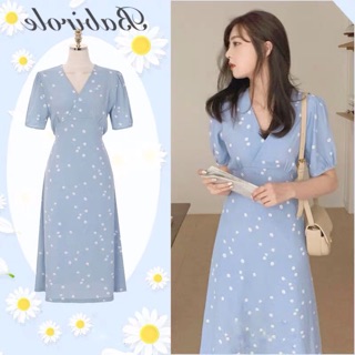 Daisy blue pastel dress
