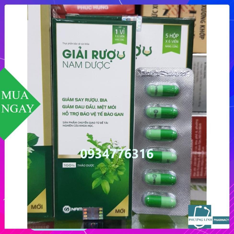 Viên giải say nam dược 1 hộp 5 vỉ x 6 viên