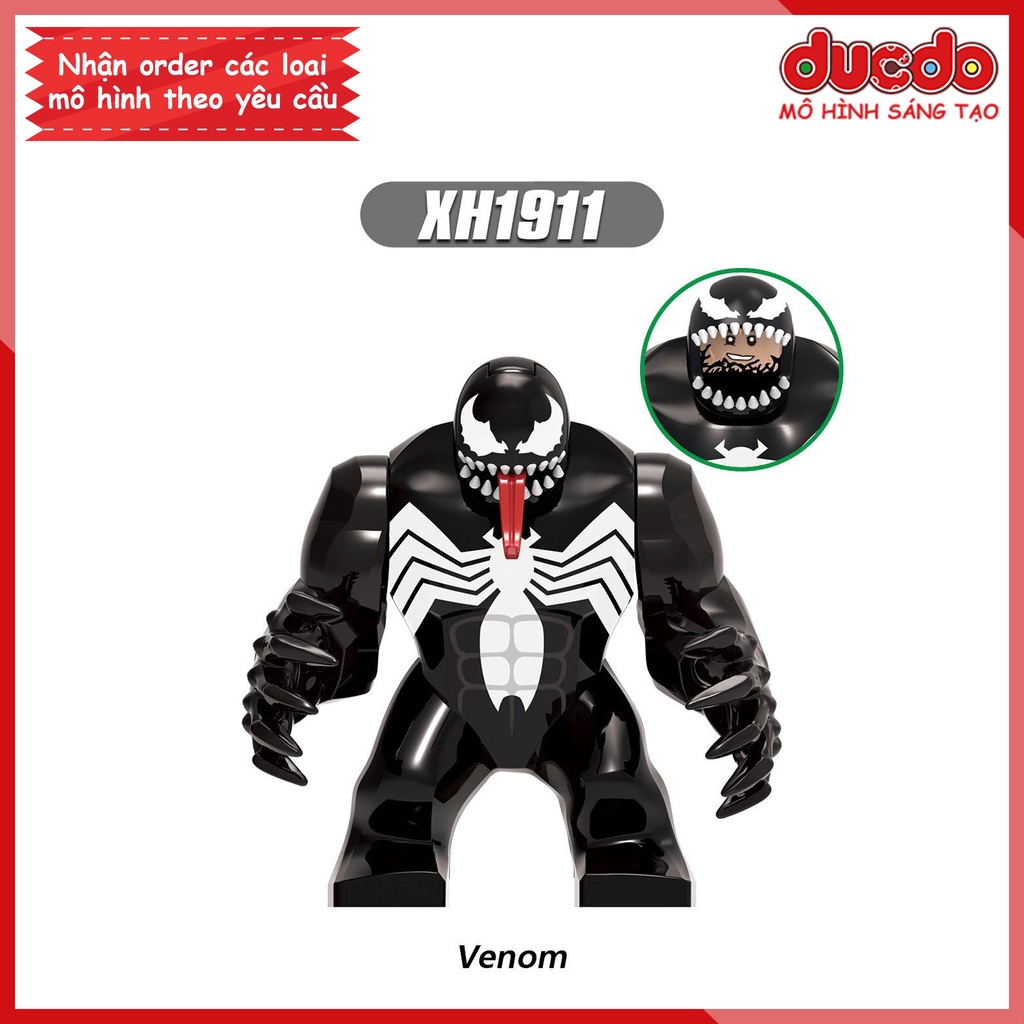 Bigfig quái nhân Venom siêu chất - Đồ chơi Lắp ghép Xếp hình Mini Minifigures Big Fig SuperHero Iron Man XINH X1911