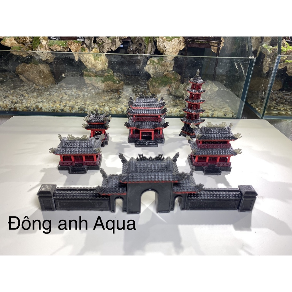 Combo bộ nhà mini bản đẹp- phụ kiện trang trí tiểu cảnh, bể cá, thuỷ sinh, sân vườn, hòn non bộ