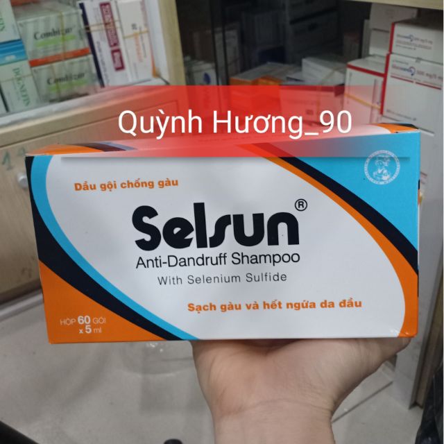 Dầu gội SELSUN hộp 60 gói chống gàu hiệu quả