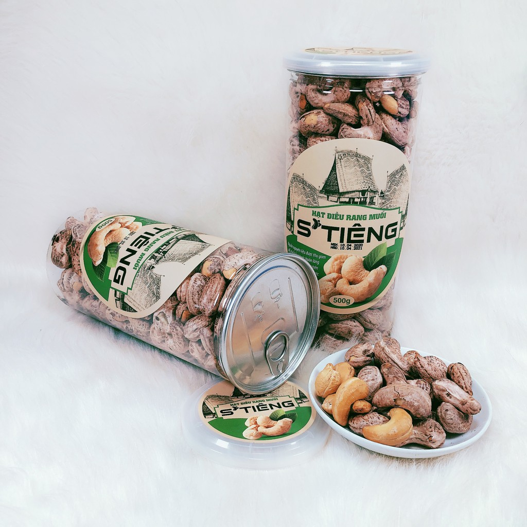 500Gr Hạt Điều Rang Muối Loại A+ S'Tiêng Cao Cấp Hộp Nắp Nhôm | BigBuy360 - bigbuy360.vn