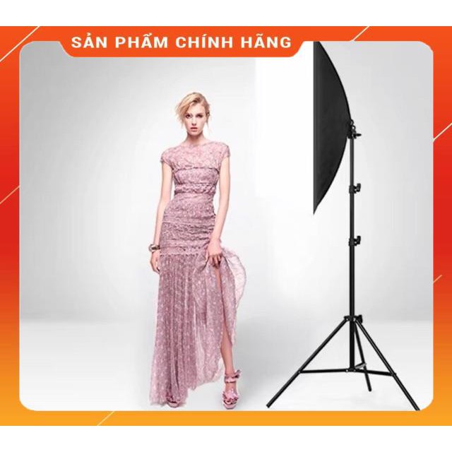 Bộ đèn studio kèm softbox 50x70 có chân đèn, hỗ trợ hắt sáng chụp ảnh sản phẩm