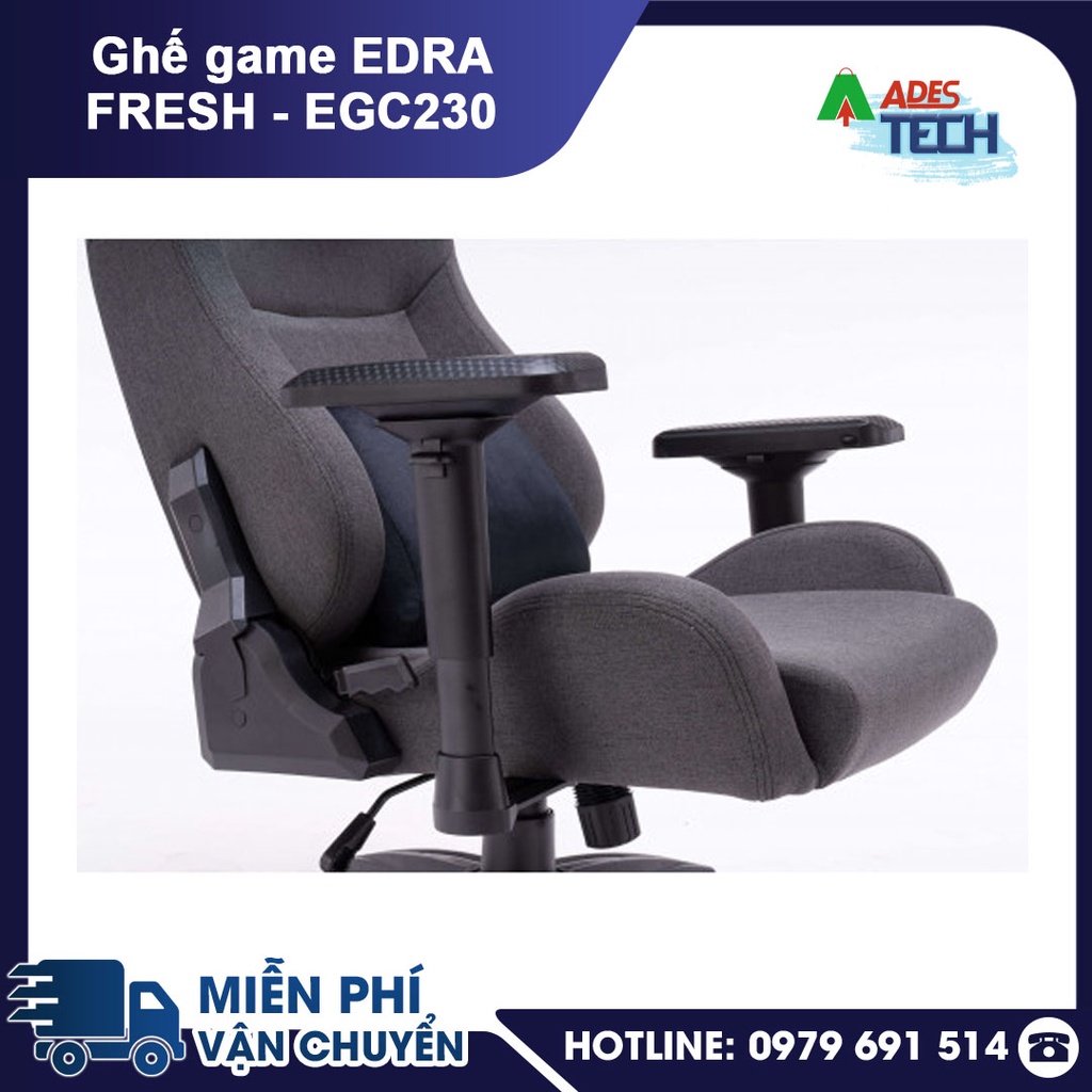 Ghế gaming E-Dra FRESH EGC230 vải kháng khuẩn tay ghế 4D đệm cao su nguyên khối