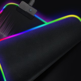 Large Colorful LED Lighting Keyboard Mat Gaming Mouse Pad For Computer