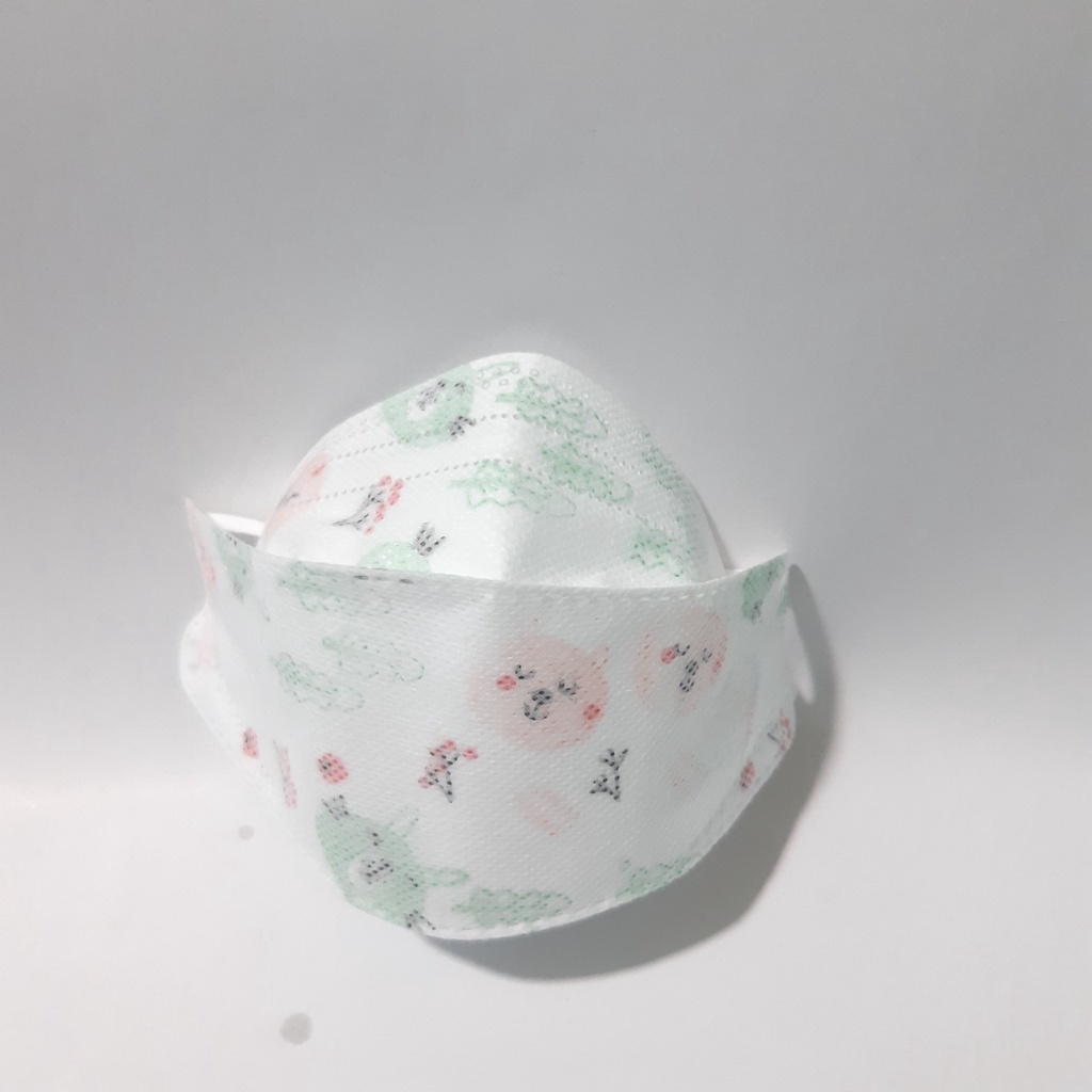 [Bé 3-12 Tuổi ] Khẩu Trang KF94 DQ Mask Kids 4D Y Tế Duy Quân Xuân Lai Chất Dày Dặn Quai Bền Dáng Đẹp Ôm Sát Mặt