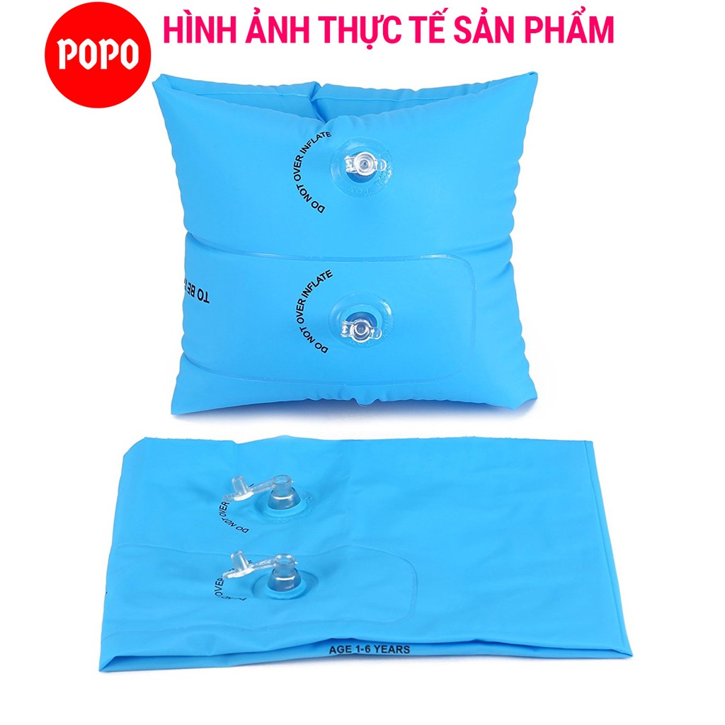 Phao bơi cho bé POPO LIFE2 phù hợp trẻ em từ 3 tuổi gồm 02 cái đeo tay cho người lớn, trẻ em đảm bảo an toàn