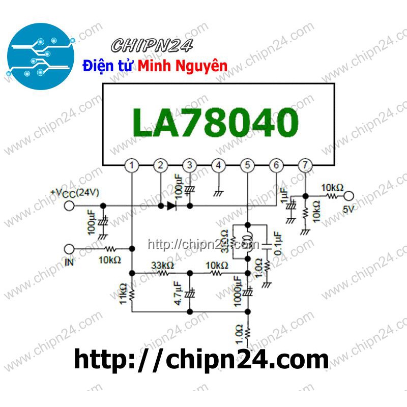 [2 CON] IC LA78040 TO-220-7 (LA78040B 78040)