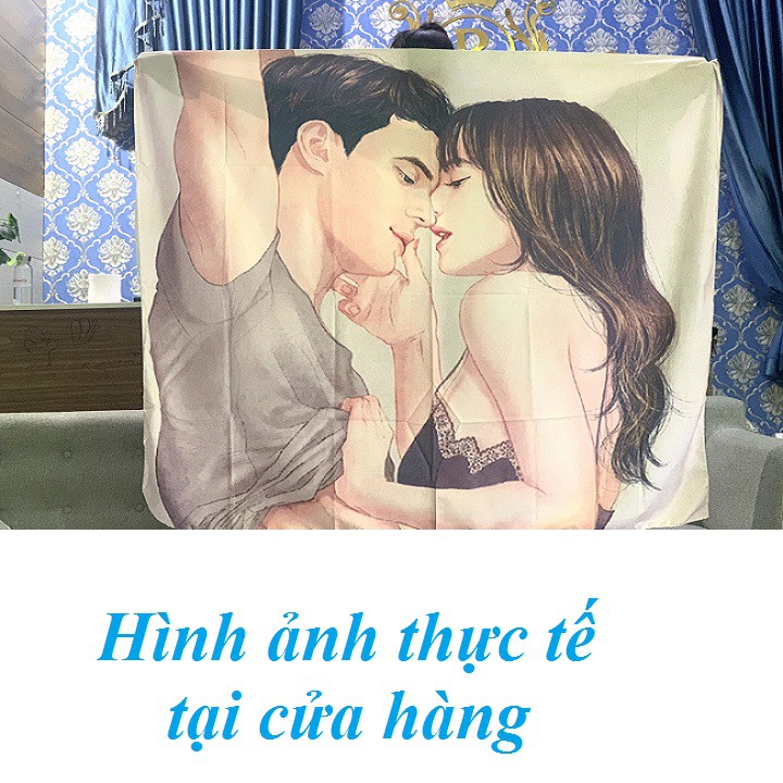 Tranh vải cặp đôi trang trí phòng ngủ ⚡[ ĐẸP - SẴN ]⚡ Thảm trang trí treo tường