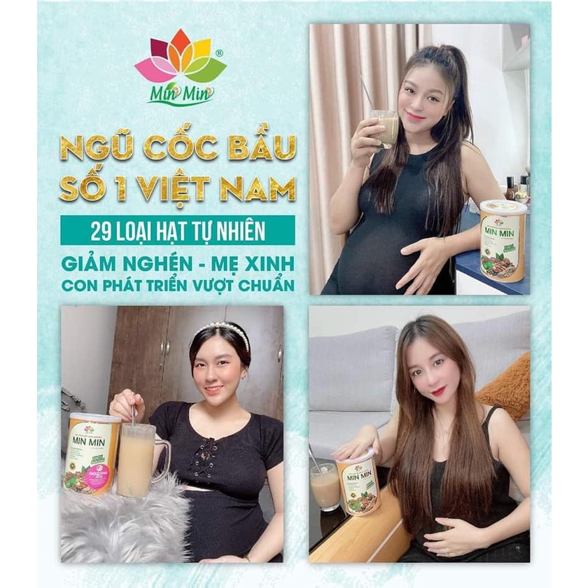 NGŨ CỐC LỢI SỮA MIN MIN 29 và 30 HẠT - NGŨ CỐC MIN MIN BÀ BẦU CHUẨN OGRANIC 500g