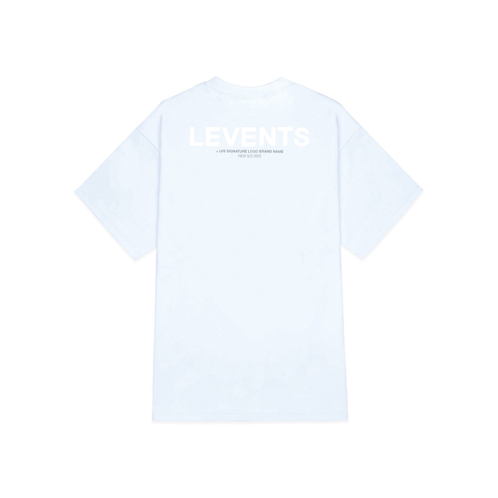 Áo Thun XL LOGO BRANDNAME LEVENTS / Baby Blue