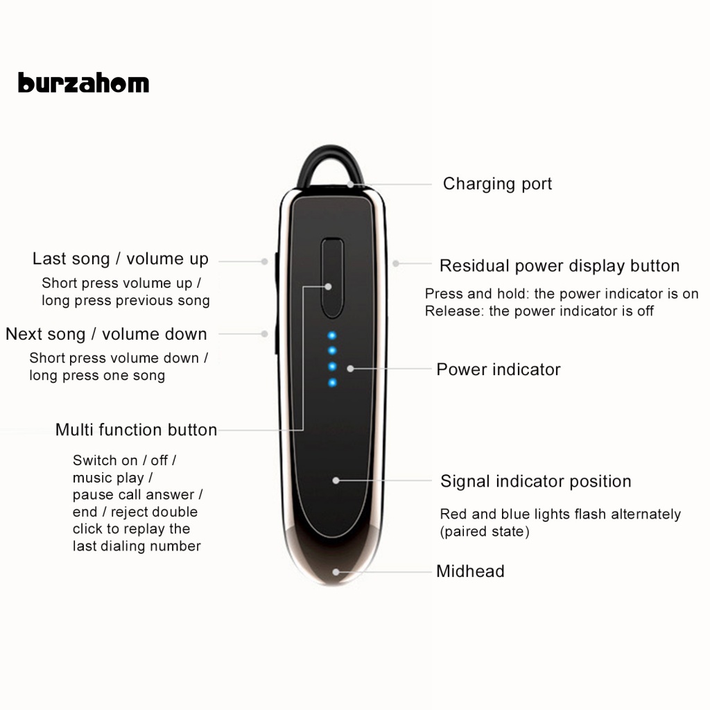 Bộ Tai Nghe Không Dây Bluetooth 5.0 K23 Có Thể Sạc Lại Kèm Chức Năng Giọng Nói Cho Điện Thoại