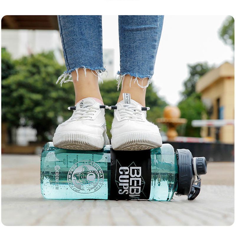 Bình nước không BPA sức chứa lớn 1700ml/ 2300ml/ 3000ml có tay cầm nhỏ gọn cho thể dục gym thể thao