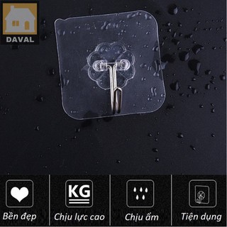 COMBO 5, 10 Móc dán tường siêu dính,Miếng dán dính tường móc treo đồ siêu dính siêu rẻ M-001