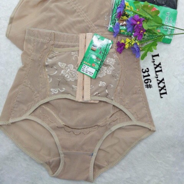 Gen nịt bụng cài khuy LYMIA sợi tre lưới siêu thông thoáng G13