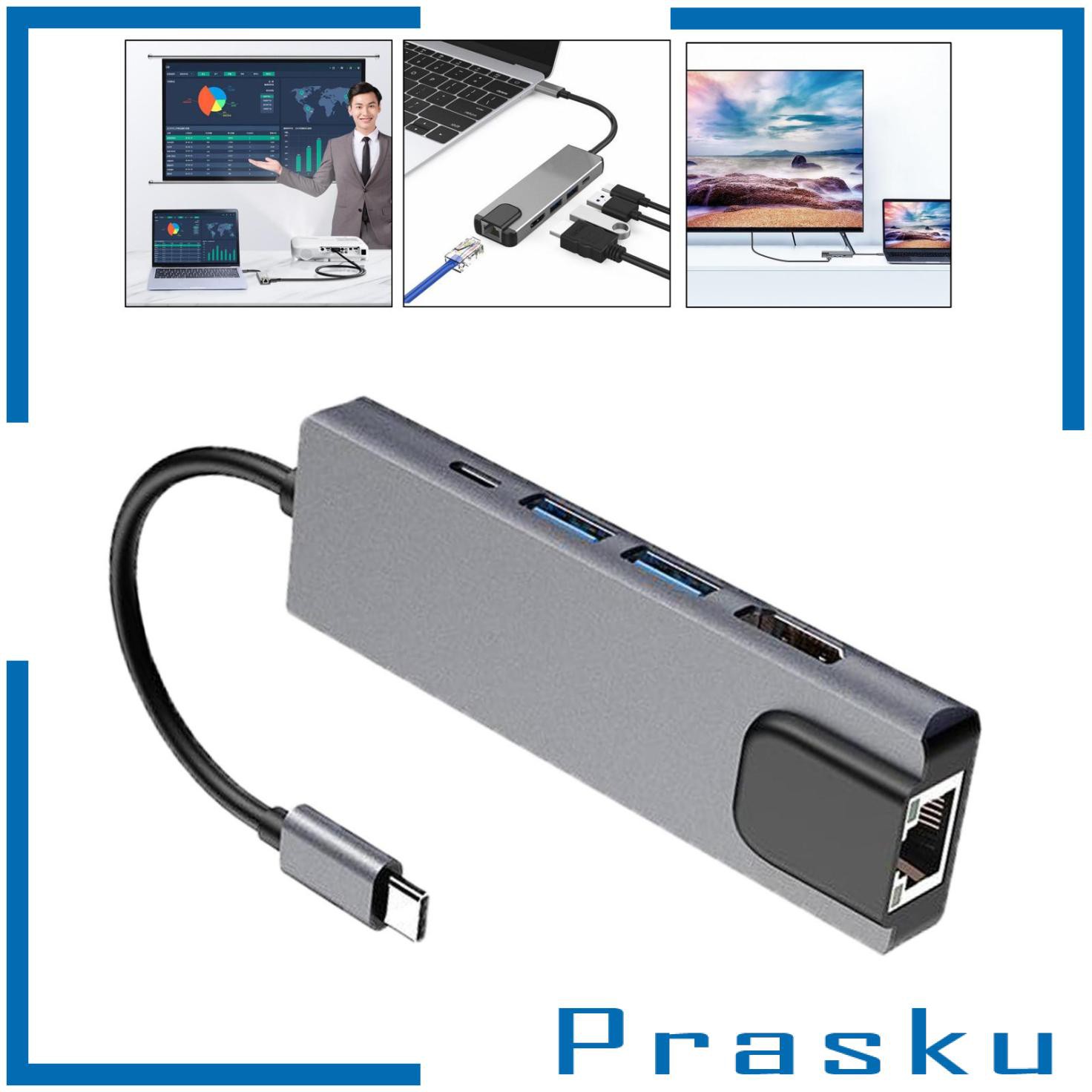 Cáp Mở Rộng 5 Trong 1 Usb Type-C Hub Usb 3.0 | BigBuy360 - bigbuy360.vn