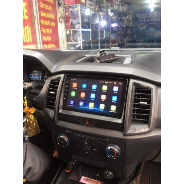Màn hình Android 10 inch cắm sim 4G cho Ford Ranger 2018-2019 có canbus hiển thị thông tin xe