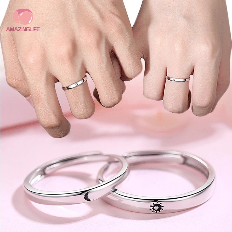 Nhẫn Đính Hôn / Nhẫn Cưới Màu Sắc Tối Giản Lãng Mạn