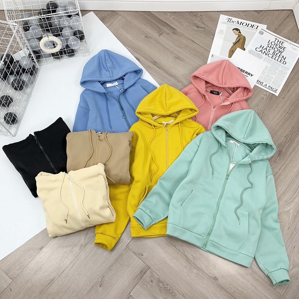 [SWEATER NỮ] Áo Hoodie Nhiều Màu, Áo Khoác Nỉ Da Cá Dày Dặn | BigBuy360 - bigbuy360.vn