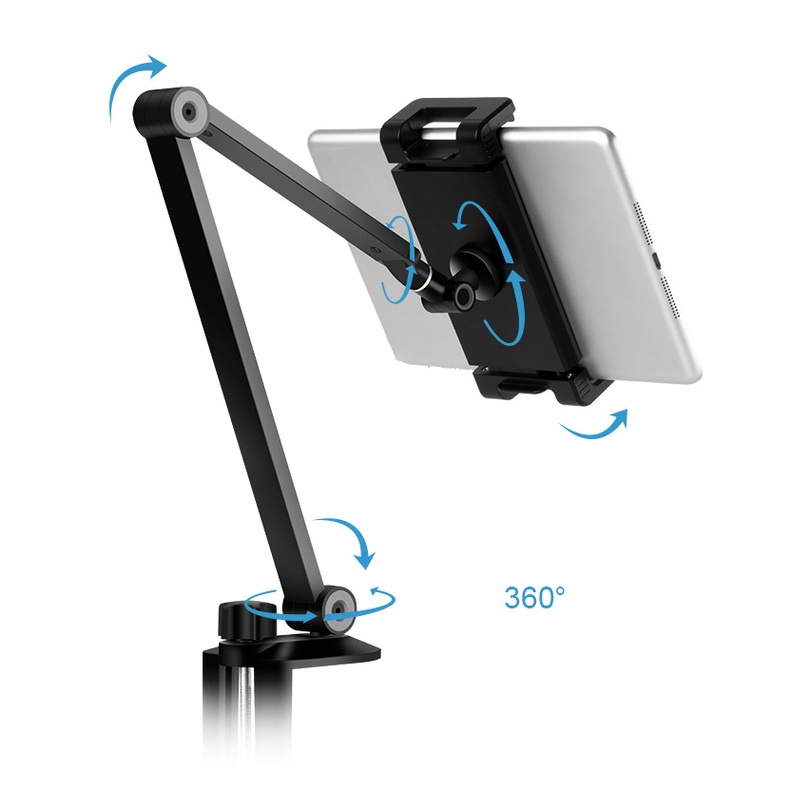 GIÁ ĐỠ MÁY TÍNH BẢNG KẸP CẠNH BÀN XOAY 360 ĐỘ UPERGO AP-7LC