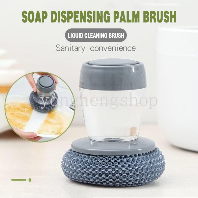 Cọ Rửa Chén 2 Trong 1 Dạng Nhấn Tiện Dụng