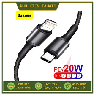 Cáp Sạc Nhanh  PD 20W Baseus Cho iPhone 12 Pro Max 11 Xs X USB Type-C, Dây Dữ Liệu Cho Điện Thoại iPad Air 2020