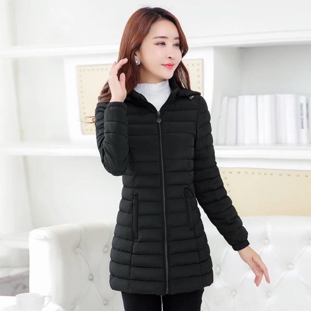 [Hàng oder 20-25ngày] Áo phao dáng dài trần trám (có sẵn màu đỏ sz 2XL)