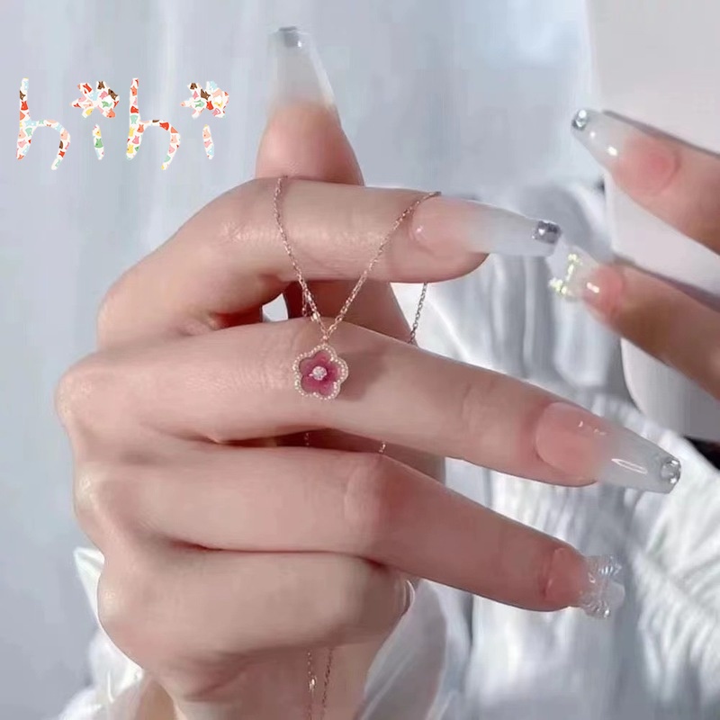 Vòng cổ Mặt Hoa Đính Đá Pha Lê Thời Trang Cho Nữ