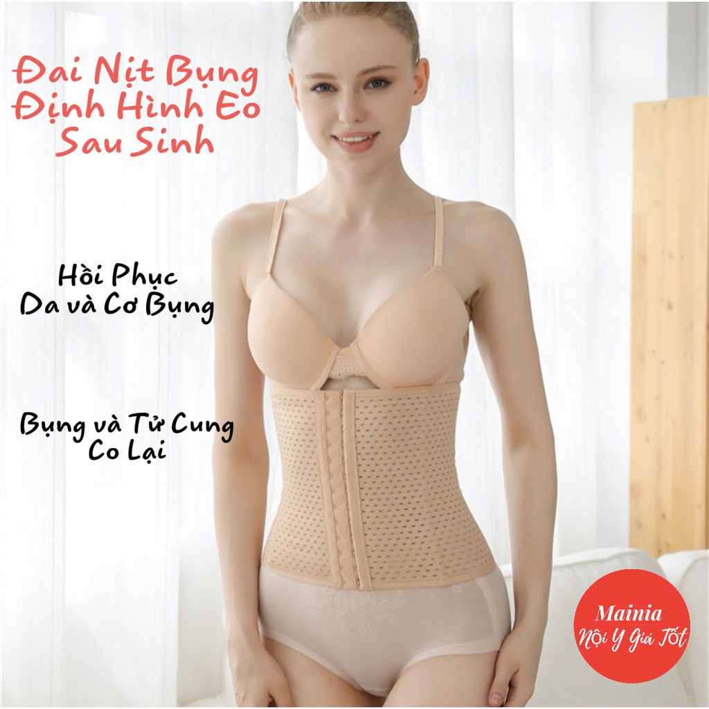 Đai Nịt Bụng Thông Hơi Tan Mỡ Đai Siết Bụng Giảm Eo Cho Phụ Nữ Sau Sinh (25cm) Mainia Shop