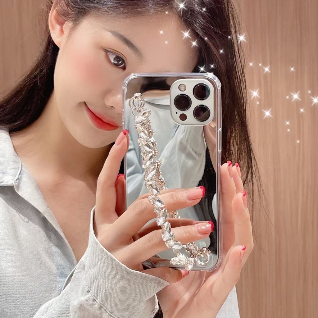Ốp Điện Thoại Mặt Gương Chống Rơi Sang Trọng Cho Iphone 78 Plus 11 11 Pro 11 Promax 12 12 Pro 12 Promax