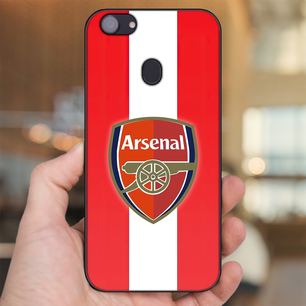 Ốp lưng Oppo F5, F5 Youth, F7 viền đen in hình Arsenal FC