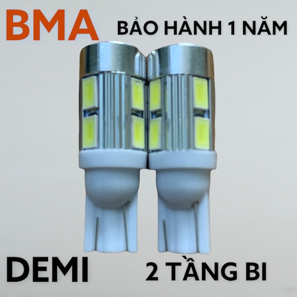 đèn led Bma-Demi chân T10 nhiều kiểu,nhiều màu tăng tính phản diện trong đêm tối thanh khang