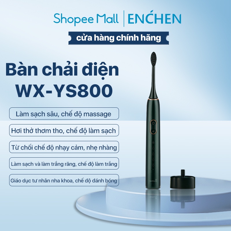 Bàn chải điện well skin YS800 làm sạch răng thông minh trong 2 phút