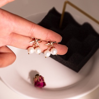 Bông tai bạc S925 mạ vàng thật Hàn Quốc