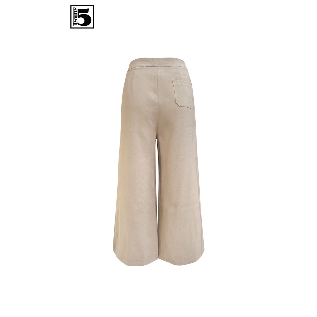 Quần vải nữ công sở dáng suông lửng trơn màu Twentyfive N630