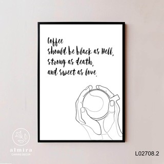 💛Bức tranh Text tối giản của Almira Decor -  tặng đinh treo 3 chân