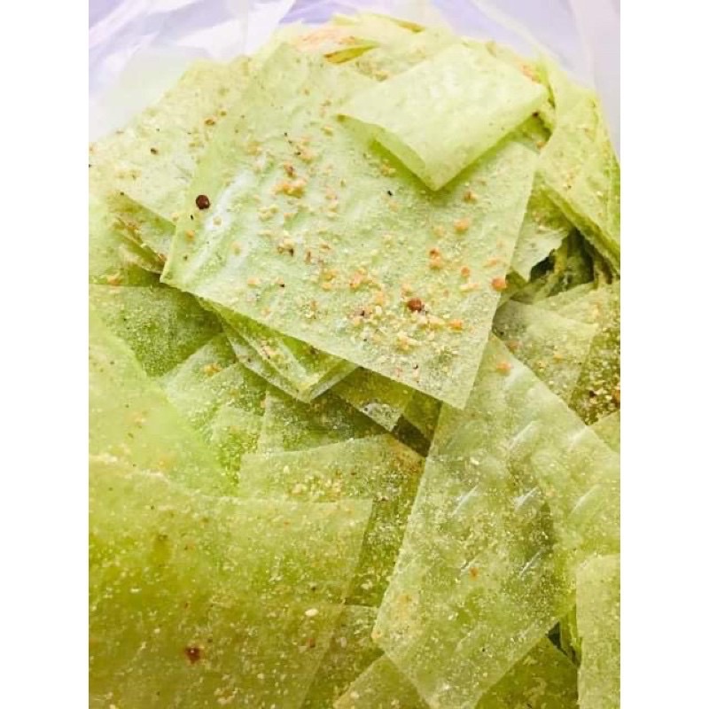 Bánh tráng phomai lá dứa có mè 500g 38k