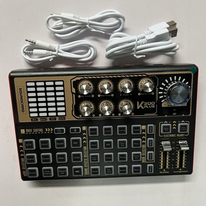 Sound Card K300 PLUS LIVESTREAM BẢO HÀNH 1 NĂM