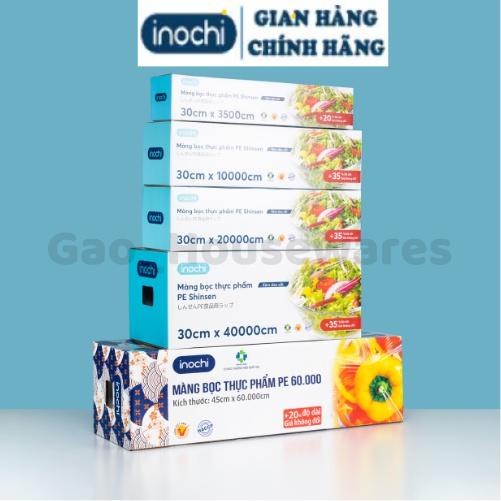 Màng bọc thực phẩm PE Inochi 30 x 35 100 200 400 mét, bọc thức ăn, bọc thực phẩm, thêm 20-35% độ dài, giá không đổi