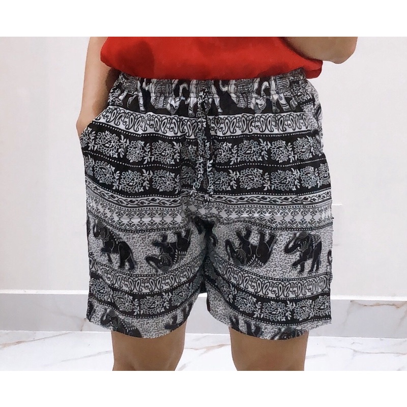 [size 2/55-70ky]Quần đùi lanh quần có 2 túi 2 bên tiện lợi quần mặc nhà